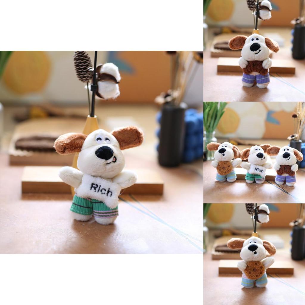 Chaveiro de Cachorro de Pelúcia Super Macio para Crianças e Decoração de Bolsa