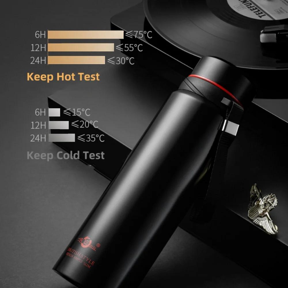 Large-capacity 304 stainless steel business insulated cup, hanging cup, simple and portable gift water cup