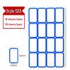 Colored Self-Adhesive Label Stickers for Handwriting, 50 Sheets - Office Use Name & Price Tags