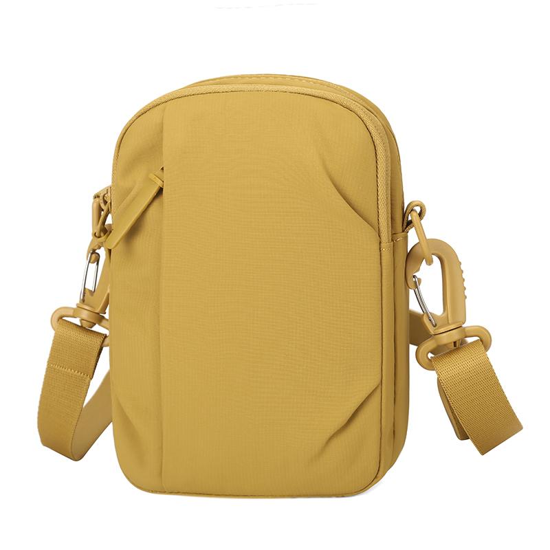 Lightweight Multifunctional Mobile Phone Bag Solid Color Shoulder Bag Crossbody Bag Commuter Nylon Bag