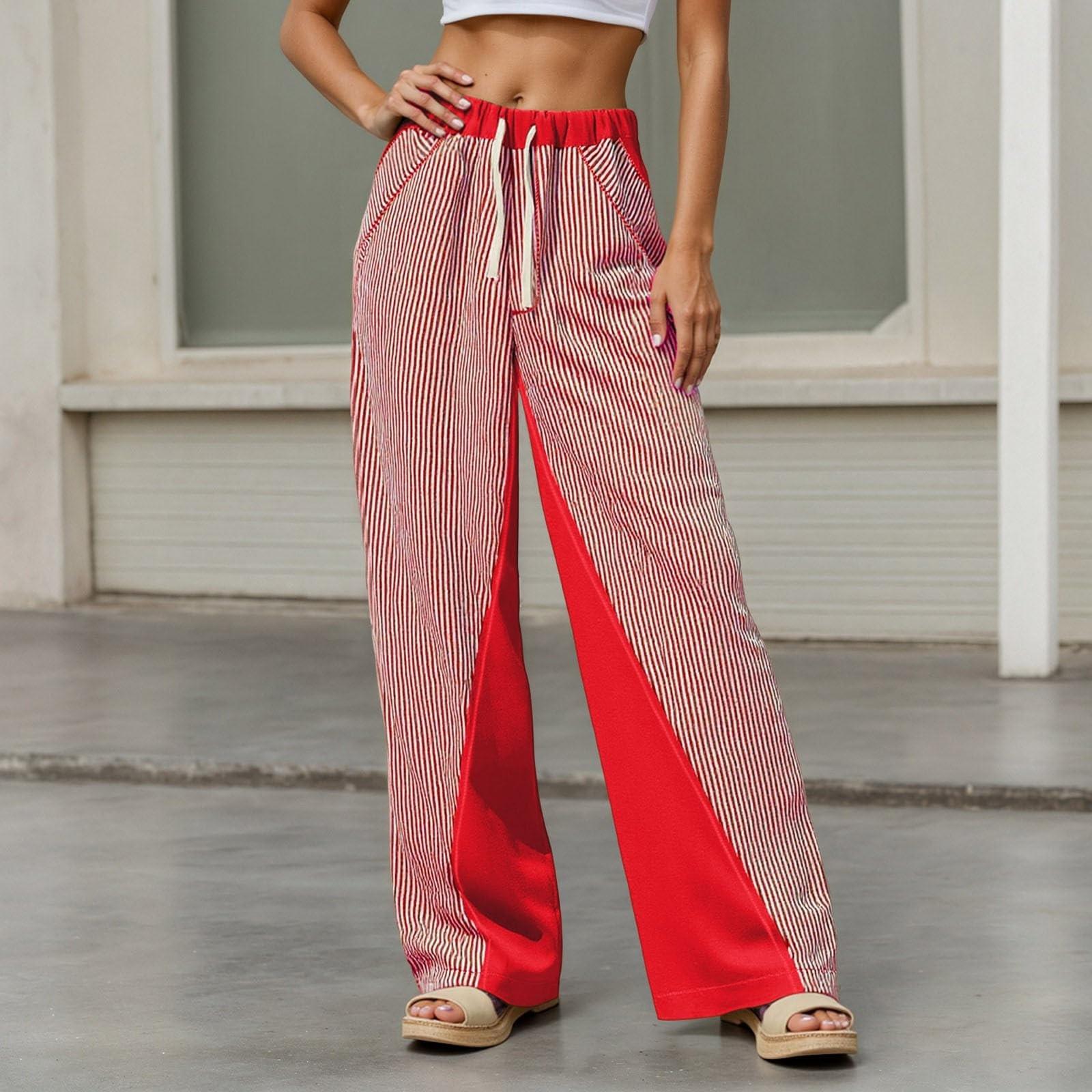 

Женские джинсовые классические универсальные модные брюки с высокой талией XL красный