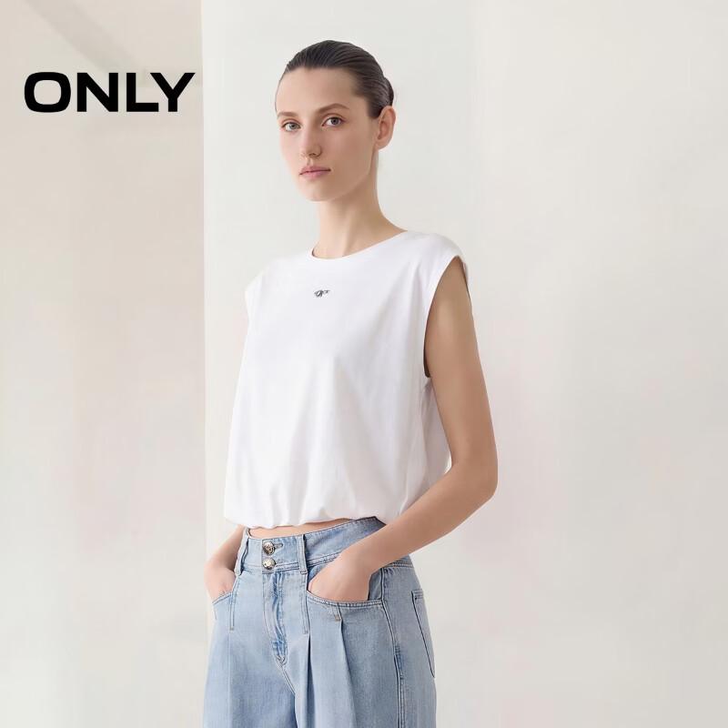 ONLY 2026 Summer Floral Hem Sleeveless T-shirt