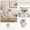 Resin Owl Figurine Large Size Rustic Style Home Decoration for Living Room Entryway TV Cabinet Accent Piece