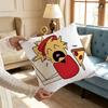 EElliot Anime Pizza Pillow Covers Cartoon Sofa Decorative Home Doublesided Printing Short Plush Cute Cushion Cover