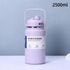 Stainless Steel Insulated Water Jug Food Grade Leak Proof Lid 24H Heat Cold Retention for Picnic Beach Trips