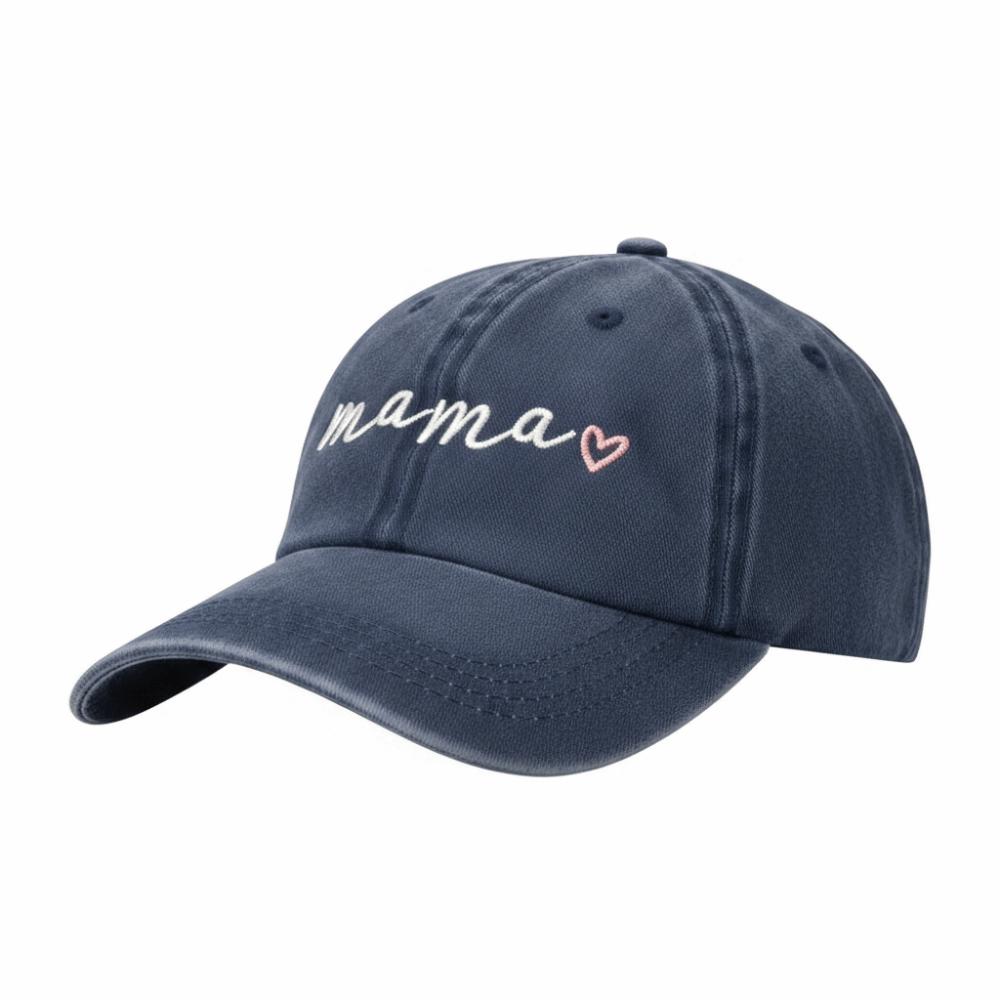 Adjustable dad mama mini Love Caps Washed Cotton Embroidery Baseball Cap Gifts