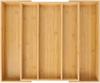 Expandable Bamboo Kitchen Drawer Organizer,Adjustable Cutlery Holder and Cutlery Tray Organizer,Drawer divider for silverware,Ta