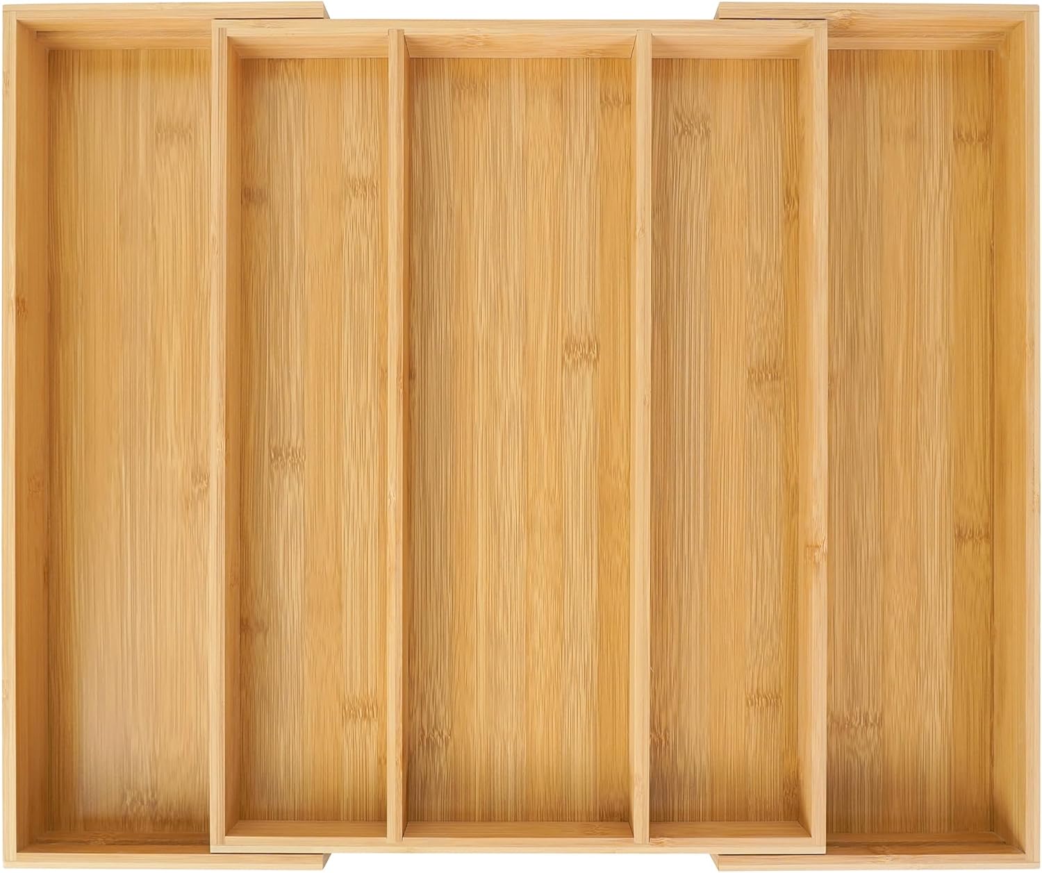 Expandable Bamboo Cutlery Divider Rack5-7Drawer Storage Box Kitchen Silverware Tray Adjustable Storage Artifact