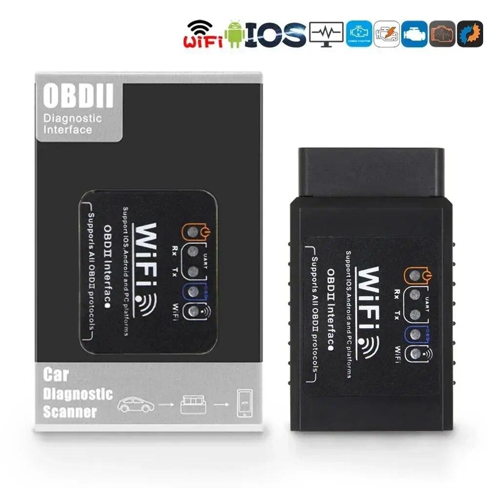 Skener OBD2 WIFI ELM327 V 1.5 pro iPhone IOS / Android Auto Diagnostický nástroj OBDII OBD 2 ODB II ELM 327 V1.5 WI-FI Code Reader