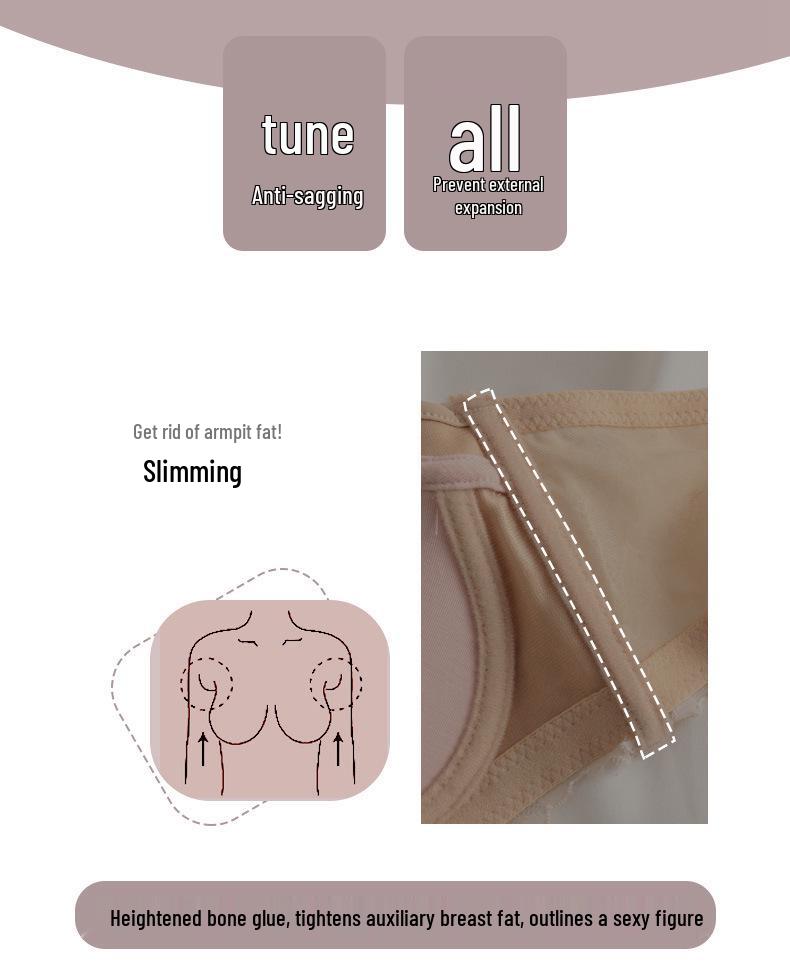 Lace Lingerie Set: Push-up, Wire-Free, Adjustable Support Bra for Small Busts.