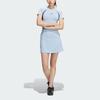 Adidas Originals Jersey Short Sleeve Dress Striped Color Block Athletic Slim Fit Knit Women Dresses Bright-Blue Midnight-Gray JD1136