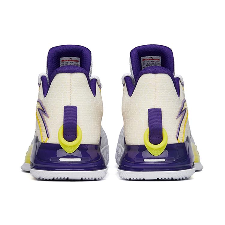 New Anta Crazy Pro Nitrogen Technology Anti Slip Wear Resistant Low Top Basketball Shoes Purple Gold 112221607-2