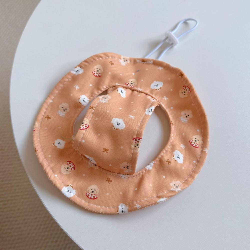 

Adjustable Cat Bucket Hat Breathable Pet Sun Cap Cute Dog Sport Hat Outdoor Travel кавовий