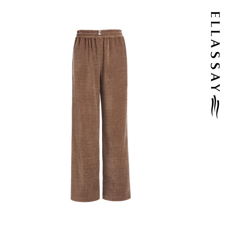 ELLASSAY Women's Retro High-Waist Straight Leg Casual Pants