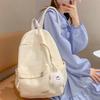 JINSHIWQ Travel Backpack, Lightweight Shoulder Bag, Sport Bag, Bookbag, White