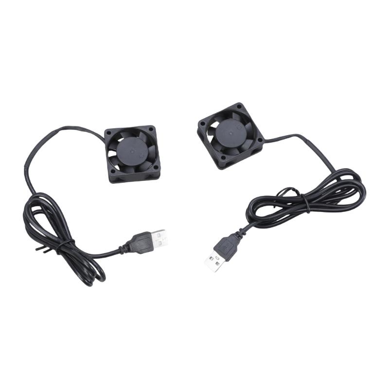 High Airflows 40mm USB Cooling Fan Sleeve Bearing Rubber Feet for Routers, Modems, DVRs, TV, and PC Laptop Stands