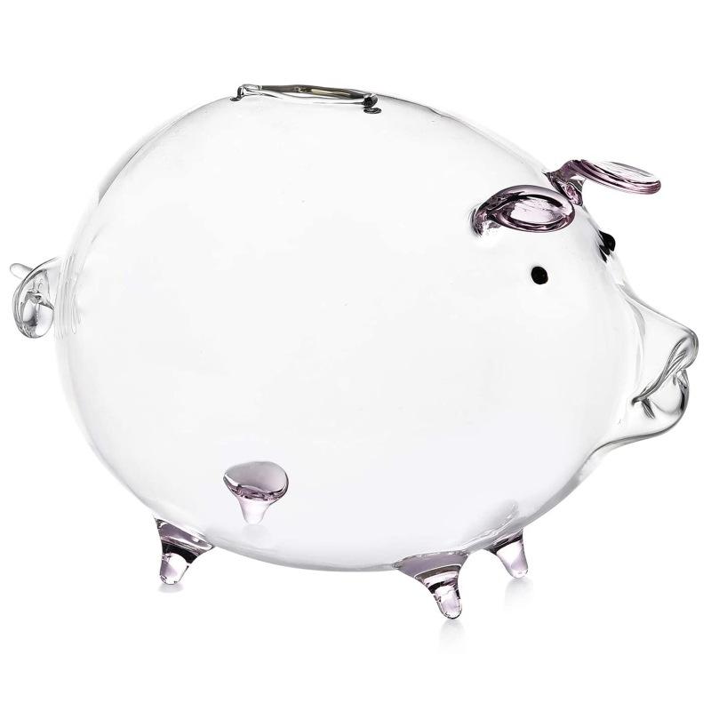 Piggy Bank Glass Piggy Bank Clear Money Pot Decorative Saving Pot Lovely Money Box For Decor Gift Home Kids