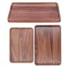 Walnut Service Plate Square Decoration Fruit Food Dessert Plate Tray Wooden BBQ Plate