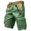 Men's Casual Sport Multi-pocket Work Pants  Men's Fashionable Flag-letter Printed Pants