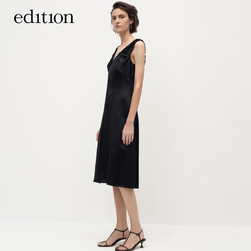 

Edition Women s V-Neck Pleated Acetate A-Line Vest Dress M 165