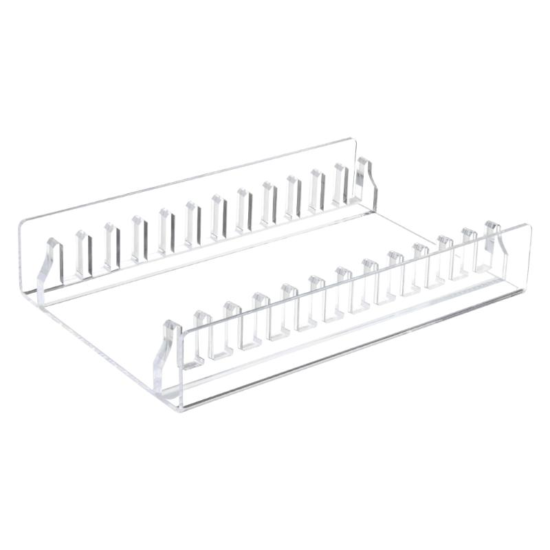 

Clear Acrylic CDs Holder, Desktop Organizers Rack for 12 Standard CDs Case, Slip Resistant Base 1