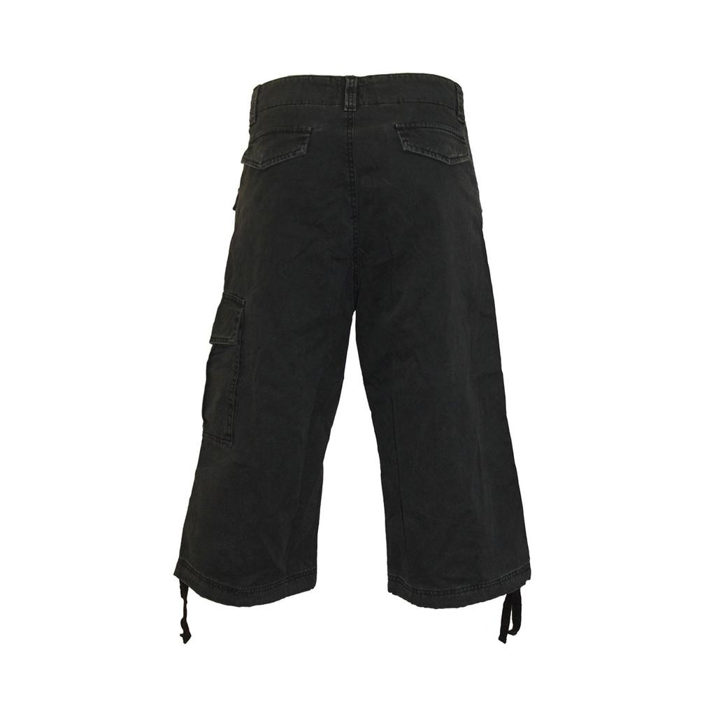 Spiral Direct Unisex Adult Vintage Plain Long Cargo Shorts