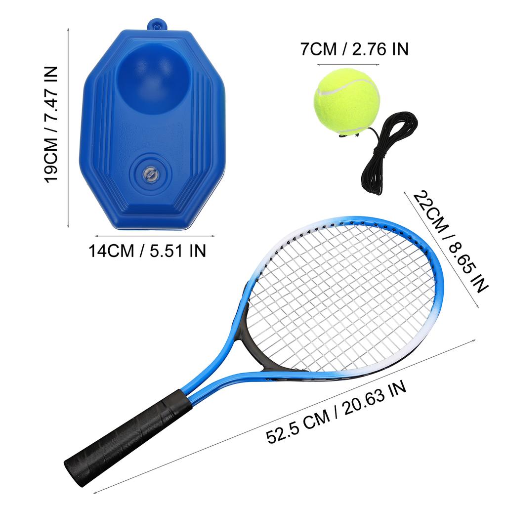 Tennis Trainer Rebound Ball Solo Training Equipment for Beginners Exercise Single Player Self Practice for Park Garden Backyard