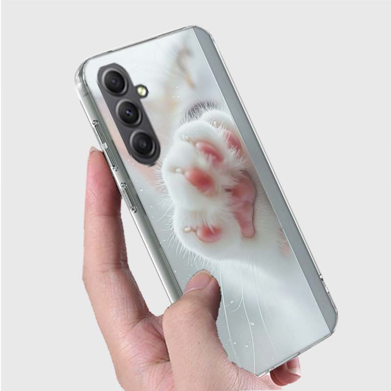 

Pink Cat Hand Phone Case for Samsung A16 A26 A36 A56 A17 A37 A57 A07 A06 A02S A03 A04S A05S Galaxy Note 20 10 A50S A71 A51 A31 A Samsung A20(A30)