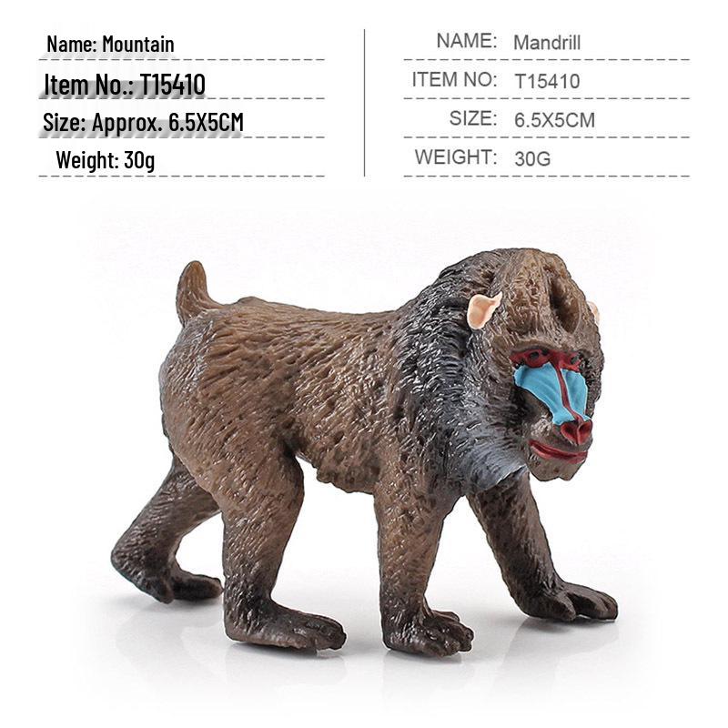 Miniature Animal Model Ornaments: Brown Bear, White-tailed Deer, Anteater, Kangaroo, Koala, Squirrel