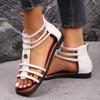 Fashion New Roman Sandals for Women 2024 Summer New Soft Sole Outer Wear Women's Wedge Shoes Fashion Casual Designer Shoes for Women