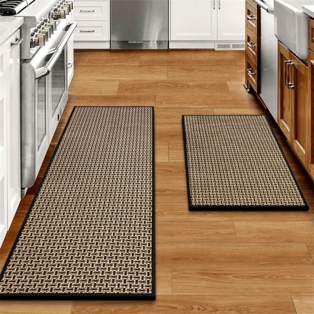 Durable Anti-slip Kitchen Floor Mat Rubber Bottom Oil-resistant Kitchen Rug Washable Kitchen Mats Kitchen