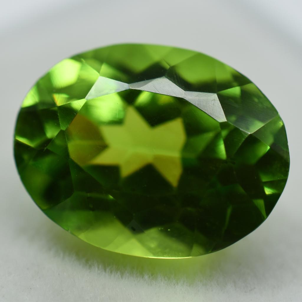 Natural Green Amazing Peridot Oval Cut 9.10 Ct   Rare Loose Gemstone
