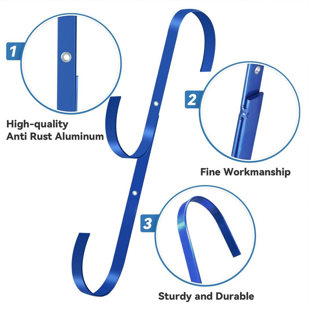 Poolside Pool Leaf Skimmer Net Holder Aboves Ground Pool Pole Hange Adjustable Telescopic Swimming Pole Hooks Accessories