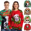 Luxuriously Soft Women Christmas Sweater Santa Claus Cat Dog Xmas Jumper Top