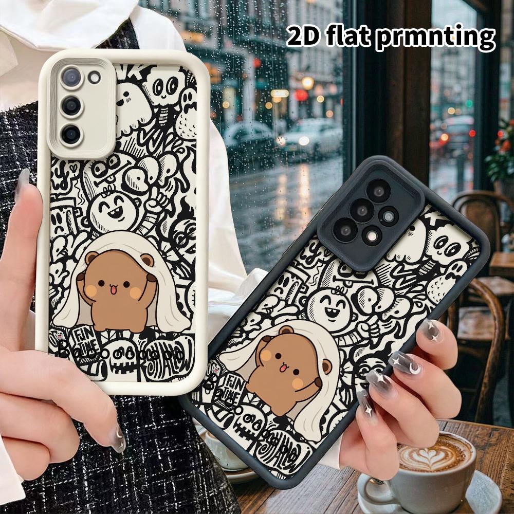 Phone Case: 2D Flat Samsung Galaxy A34 A35 M05 M06 S20 S22 S21 FE Plus 5G Protective Case, Cute and Quirky, Christmas and Halloween Gift