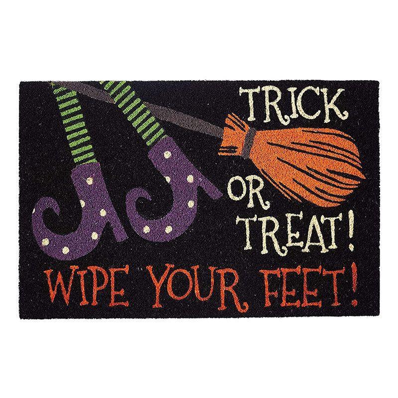 2pcs Halloween Foot Mats Ethnic Festival Decorative Floor Mats Easy To Take Care of Door Mats