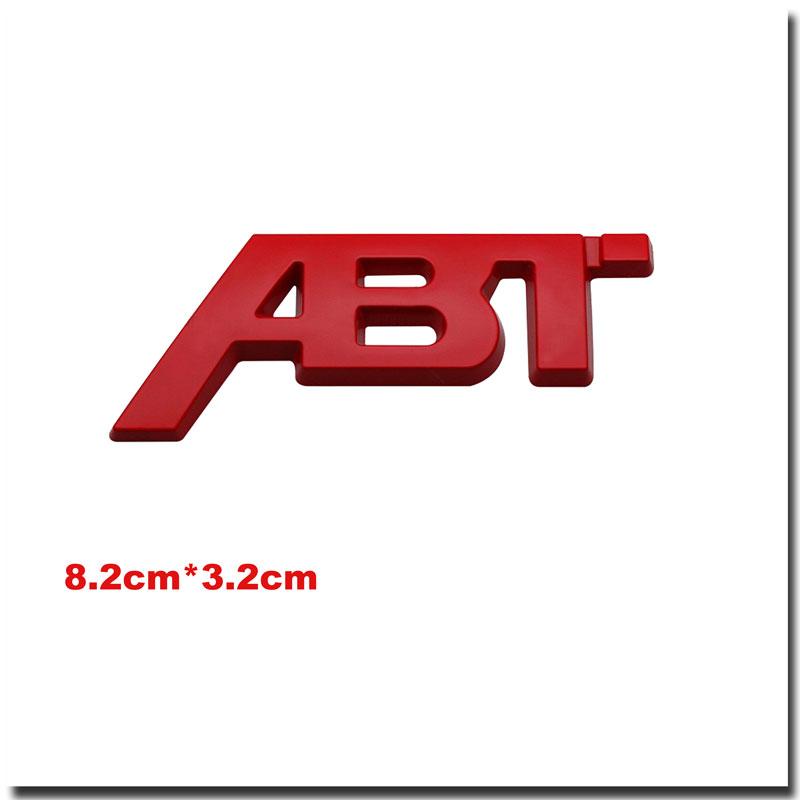 3D Metal ABT Car Trunk Sticker For Golf Polo Sagitar A3 A4 A5 A6 Intake Grille Decoration Accessories