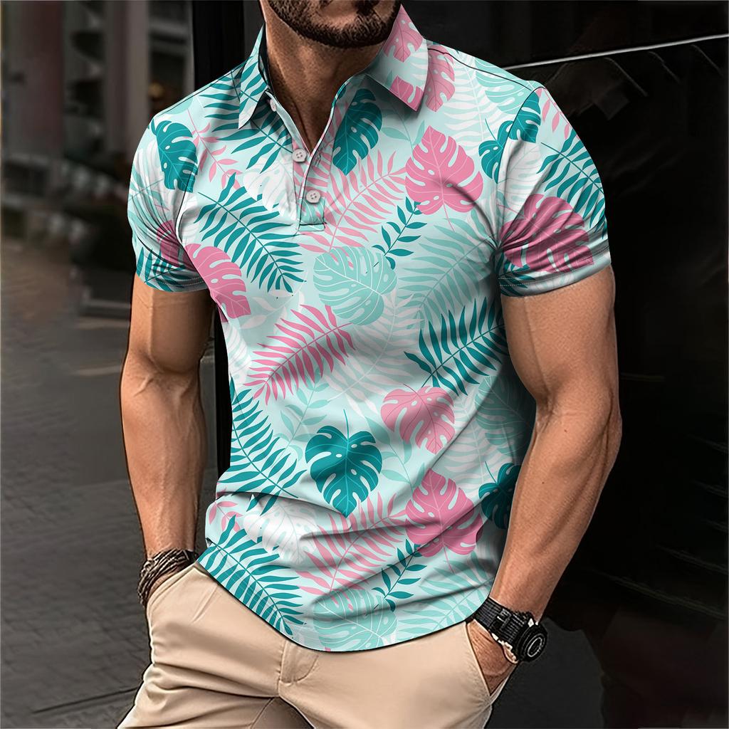 Men's Summer Leisure Culture Breathable Short Sleeved Shirt Top