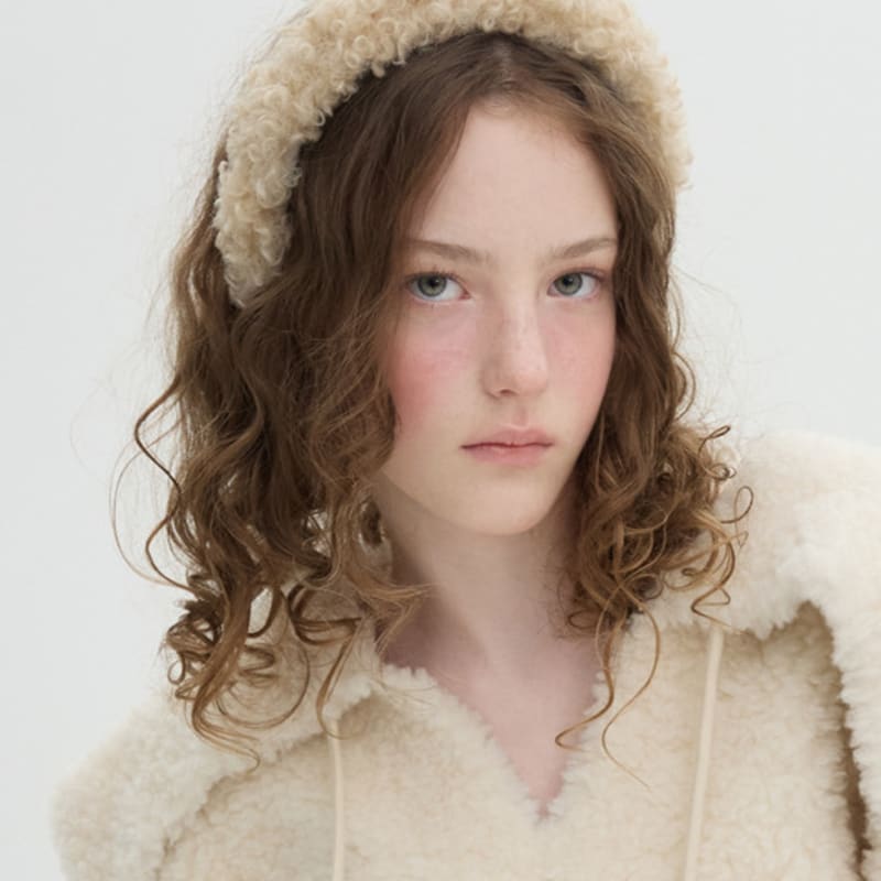 Brown Hat Fluffy Pom Pom