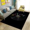 3D Classical Music Vintage Vinyl Record Area Rug Carpet Rug for Living Room Bedroom Sofa Decoration Kid Play Non-slip Floor Mat
