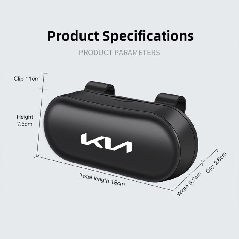 BTSOM1 Car Glasses Box Portable Auto Sunglasses Holder Eyeglass Case For KIA K5 K9 Sorento Ceed Sportage Carnival Stinger Forte Niro