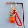 Kreatives Mode-Orangener Taschenanhänger - Frisches Hängendes Ornament Frucht-Kartenhalter DIY-Zubehör Taschenanhänger