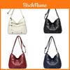 Borsa a tracolla in ecopelle per donne di mezza età con scomparti multipli per viaggi casual