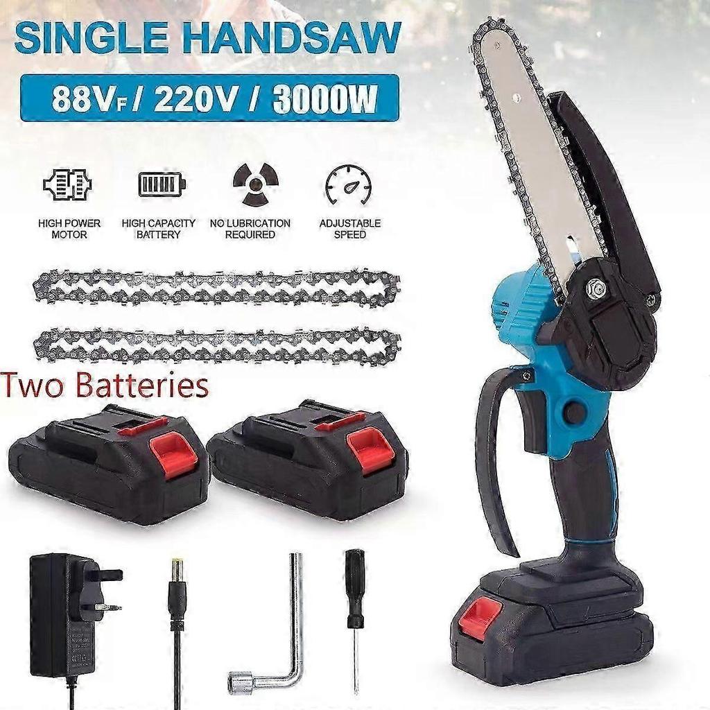 18V 88VF Electric Chain Saw Machine Only for Makita Blue Professional Grade Wood Cutting Tool