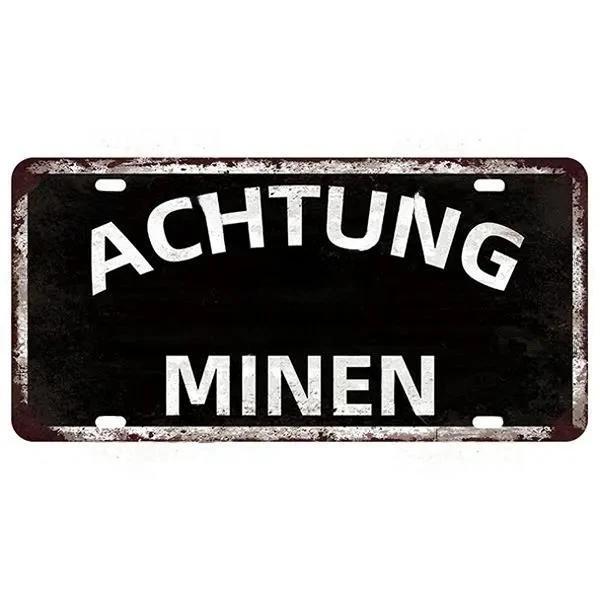 Vintage Berlin City Plate War Aluminum Sign Store Bar Metal Home Club Man Cave Pub Decor Painting Plaques Poster Wall Decoration