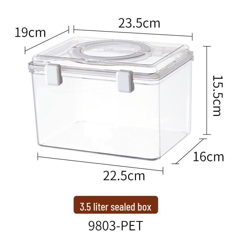 3.5L Portable Airtight PET Food Storage Container