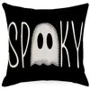 New Halloween Pillowcase Living Room Sofa Bedroom Pillow Single Side Linen Black Pillow