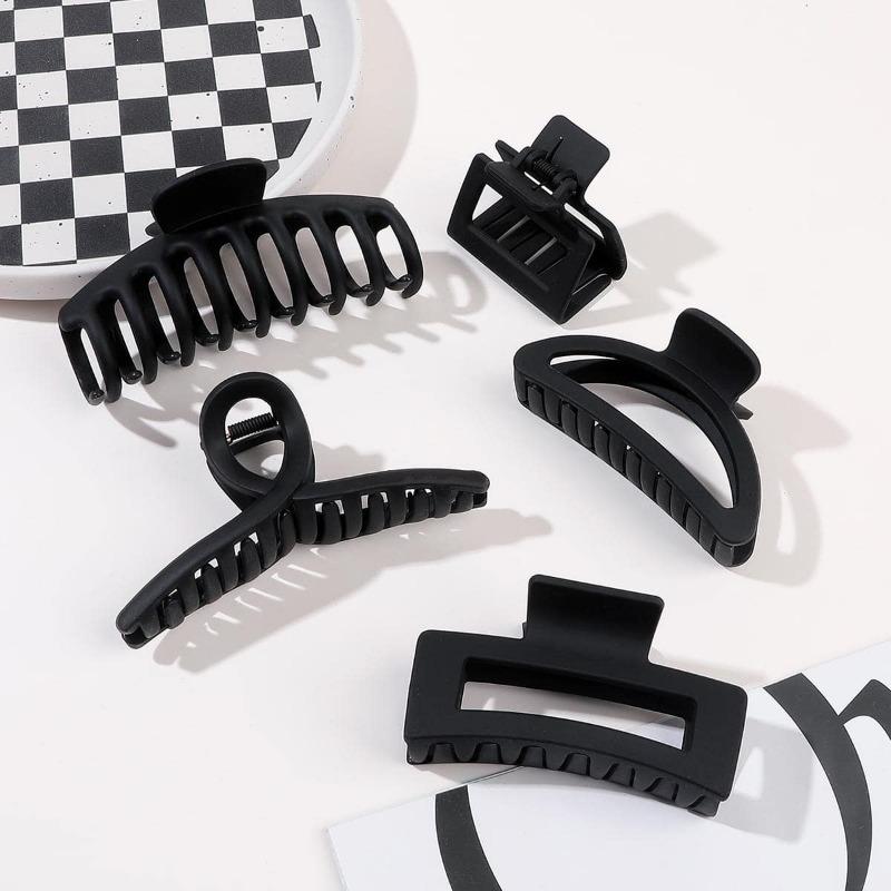 New Fashion Milk Cafe F Hairpin Combination Grab Clip Set Amazon Frosted All-match Hinky Hair Accessories Shark Clip