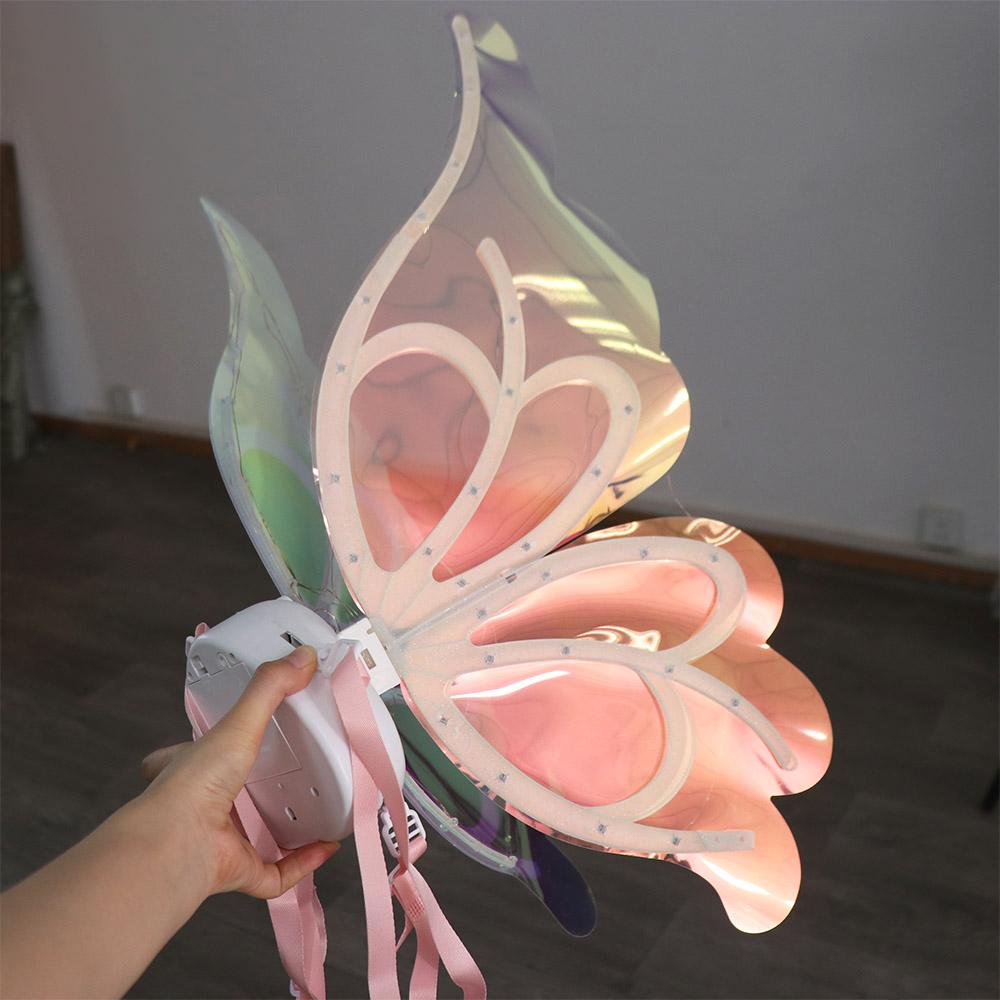 Creative Electric Elf Wings Costume with Light Music Glowing Electric Fairy Wings  Children