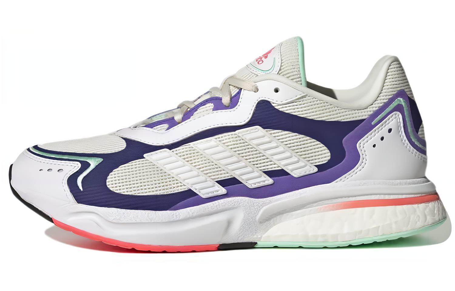 Adidas SN1997 Wear resistant Shock Absorption White Purple Women s GW2736 38.5